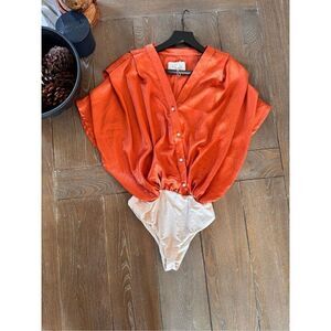 NWOT AZULU Button Up Short Sleeve Blouse Size XSmall‎